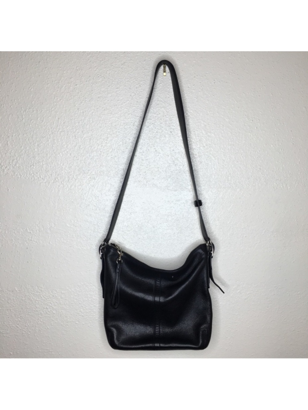 COACH Vintage Black Leather Legacy Slim Shoulder Bag